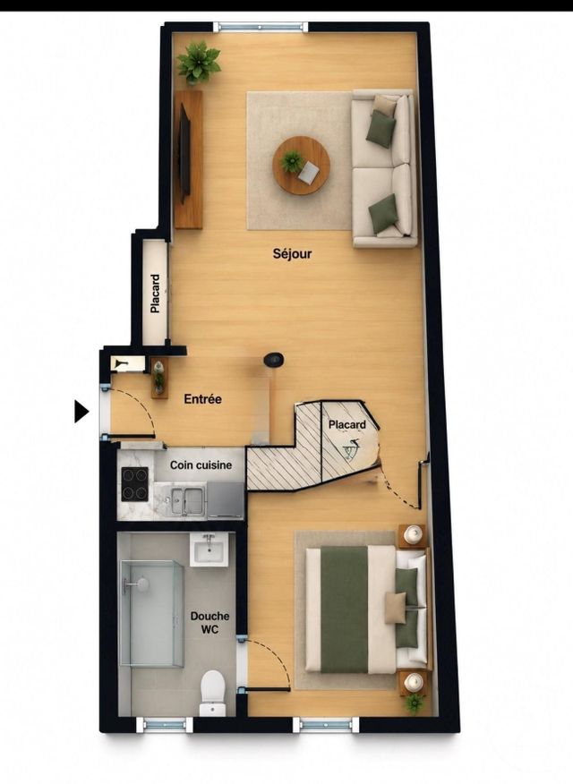 Appartement F2 à vendre - 2 pièces - 28.0 m2 - PARIS - 75020 - ILE-DE-FRANCE - Century 21 Pyrénées