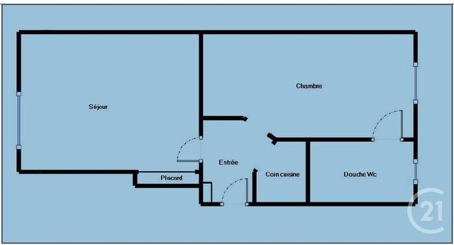 Appartement F2 à vendre - 2 pièces - 27.48 m2 - PARIS - 75020 - ILE-DE-FRANCE - Century 21 Pyrénées