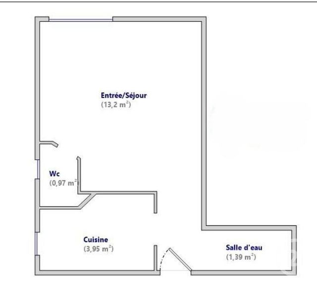 Appartement F1 à vendre - 1 pièce - 20.0 m2 - PARIS - 75020 - ILE-DE-FRANCE - Century 21 Pyrénées