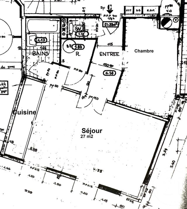 Appartement F2 à vendre - 2 pièces - 51.0 m2 - PARIS - 75019 - ILE-DE-FRANCE - Century 21 Pyrénées