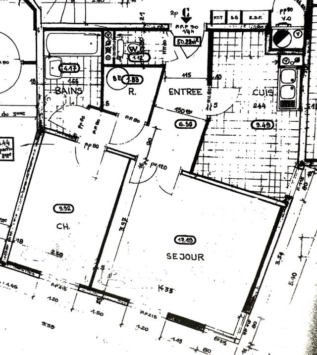 Appartement F2 à vendre - 2 pièces - 51.0 m2 - PARIS - 75019 - ILE-DE-FRANCE - Century 21 Pyrénées