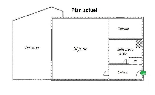 Appartement F1 à vendre - 1 pièce - 34.0 m2 - PARIS - 75019 - ILE-DE-FRANCE - Century 21 Pyrénées