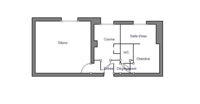 Appartement à louer - 2 pièces - 34.34 m2 - PARIS - 75020 - ILE-DE-FRANCE - Century 21 Pyrénées