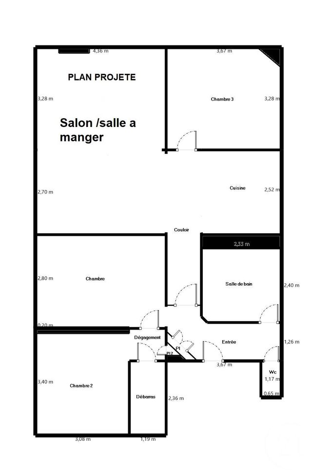 Appartement F5 à vendre - 5 pièces - 90.0 m2 - PARIS - 75020 - ILE-DE-FRANCE - Century 21 Pyrénées