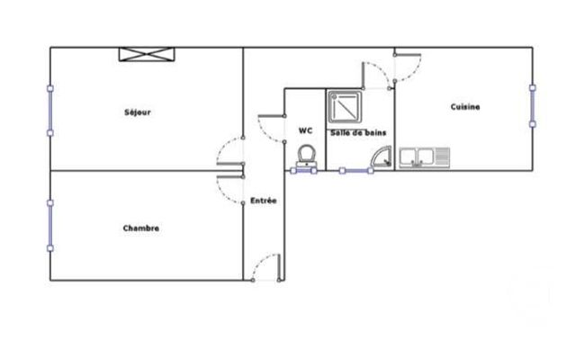 Appartement à vendre - 3 pièces - 49.0 m2 - PARIS - 75020 - ILE-DE-FRANCE - Century 21 Pyrénées