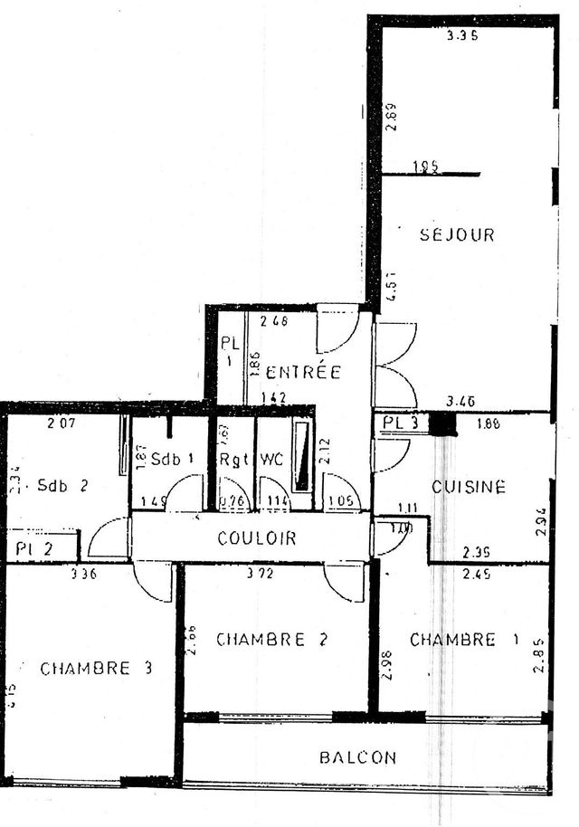 Appartement F5 à vendre - 5 pièces - 97.0 m2 - PARIS - 75020 - ILE-DE-FRANCE - Century 21 Pyrénées