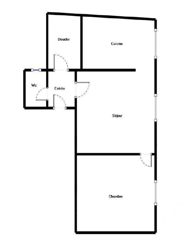 Appartement F2 à louer - 2 pièces - 34.89 m2 - PARIS - 75020 - ILE-DE-FRANCE - Century 21 Pyrénées