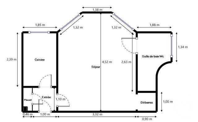 Appartement F1 à vendre PARIS