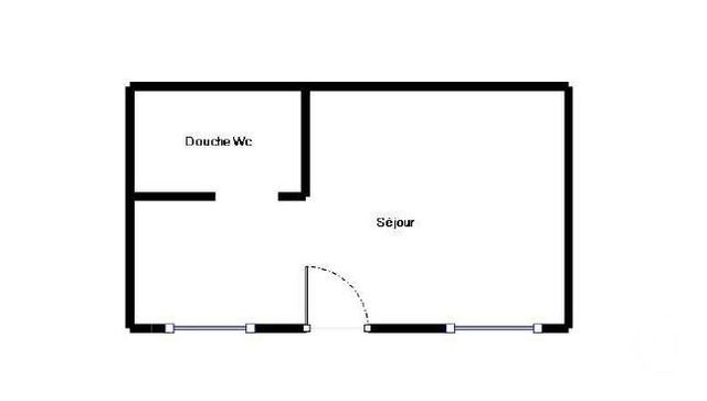 Appartement F1 à vendre - 1 pièce - 10.48 m2 - PARIS - 75020 - ILE-DE-FRANCE - Century 21 Pyrénées
