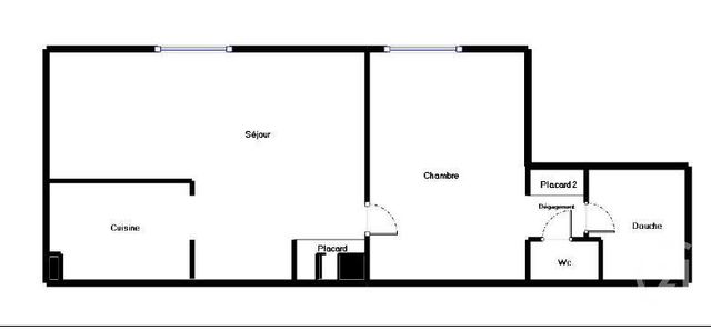 Appartement F2 à vendre - 2 pièces - 46.0 m2 - PARIS - 75020 - ILE-DE-FRANCE - Century 21 Pyrénées
