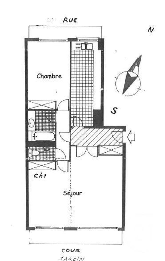 Appartement F3 à vendre - 3 pièces - 72.0 m2 - PARIS - 75020 - ILE-DE-FRANCE - Century 21 Pyrénées